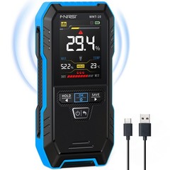 WMT-10 Pinless Wood Moisture Meter, Rechargable Moisture Meter for Wood, Wall…