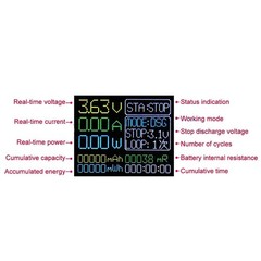 DC5V 18650 Battery Capacity Resistance Tester Auto Charging Discharge
