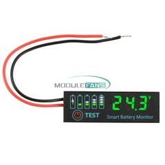 12V/24V/36V/48V Battery Level Indicator Tester LED Battery Voltage Power Monitor