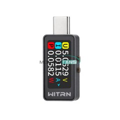 0.96″ IPS Digital Voltage Ammeter Power Capacity Meter DC4V~28V 0~6A Type-C