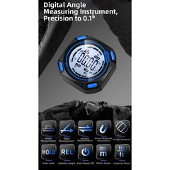 Digital Angle Measuring Device with Large Screen and Automatic Backlight