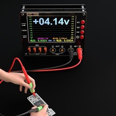 Compact C09 I2C Waveform Ammeter with Triple Display and Fast Response