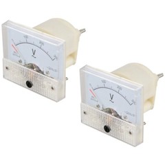 2x 85L1 Ac 0-300V Analog Needle Plate Meter Voltmeter Q1Z3-