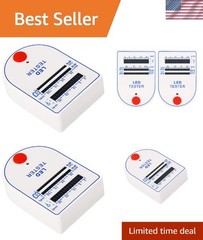 9V Battery Powered LED Testers – 2pcs Handy Boxes for Accurate Testing