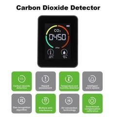 3-in-1 Air Quality Monitor CO2 Temp Moisture 400-5000PPM Carbon Dioxide Detector