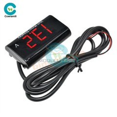 IPX6 0.56″ Digital Volt Meter DC12V 2 Lines LED Red Waterproof Voltmeter For Car