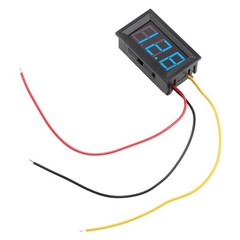 LED Digital DC Voltmeter with Convenient Wiring Reverse Connection Protection