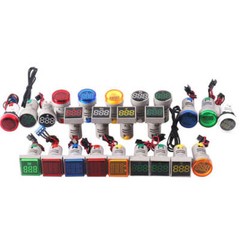Digital LED Display Volt & Amp & Hertz & TEMP Meter Monitor Signal Indicator