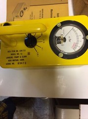 Landers CD V-777-2 Radiation Survey Meters Lot of 2, CDV17-5 Mod 1a, NOS