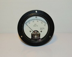 VINTAGE NOS AC Volts Meter 0-150 vac 400hz