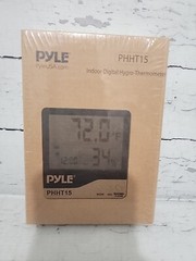 PYLE Indoor Digital Hygro-Thermometer PHHT15 Measures Temp, Humidity & Moisture