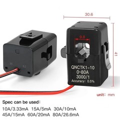 Current Transformer Split Core Clamp CT Sensor QNCTK1 5A 10A 50A 100A Range
