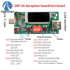 PD2.0 3.0 Protocol Fast Charge Test Board Decoy Voltmeter QC3.0 Voltage detector