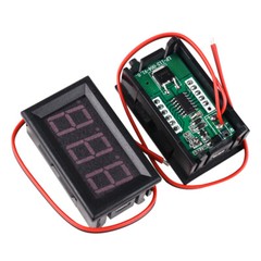 0.36″ 0.56” 2/3Wire DC 0-120V Voltmeter LED Panel 3-Digit Display Voltage Meter