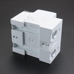 Single-Phase 3-Wire DIN Rail kWh Meter 110V/220V AC Energy Monitor 10A LCD Displ