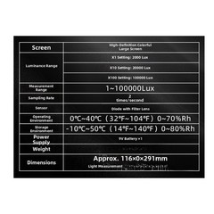 Illuminometer with Fast Sampling for 2 Hz for Real Time Illuminance Monitoring