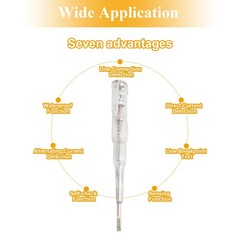 Voltage Tester Screwdriver, Voltage Tester Pen 70-250V Voltage Detector Pen N…