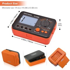 Battery-Powered 1000V Insulation Resistance Meter for Safety Testing and Control