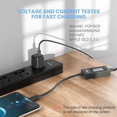 USB C Tester Power Meter 4-30V 0-6.5A Digital Multimeter, Type C Voltage and Cur