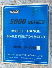 Kaise 5000 Series Multi Range Electronic SK-5000 Single Function Meter Japan Box