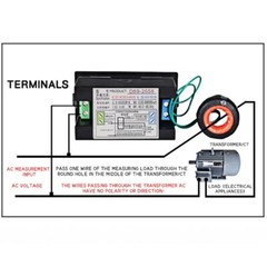 D69-2058 Digital LCD Display Current Power Factor Frequency