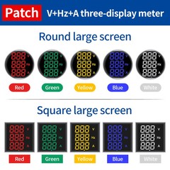 LED Digital Volt Ammeter 22mm AC 60-500V 0-100A Panel Meter Indicator Lamp