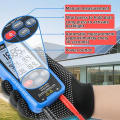 Solar MPPT Power Tester for Photovoltaic Modules, 2000 W, 150 V DC Max, 45 A, Au