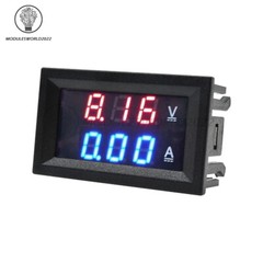 DC 100V 50A Voltmeter Ammeter Blue&Red LED Dual Digital Volt Amp Meter Gauge