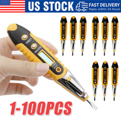 Voltage Electric Tester Volt Detector Test Pen AC DC Non-Contact Sensor 12-1000V