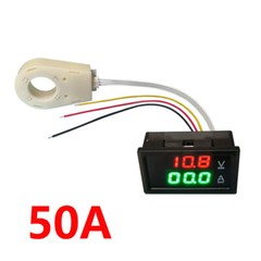 Hall Voltmeter Ammeter Dual Digital Display DC 0-300V ± 50A/100A/200A/400A NEW