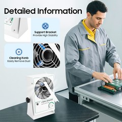 Anti Static Ionizing Fan 110V 25W Metal Copper Blower for Electronics Workshop