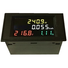 AC 40~300V 100A Ammeter Volt Energy Voltage Power LCD Display Monitor Panel USA