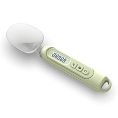 S015 Compact Kitchen Scale with LCD Display and Measuring Spoon 500g 0.1g