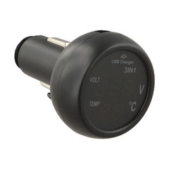 Voltmeter 3 In 1 1 Pc Accessories Black Cigarettes Lighters LED Digital