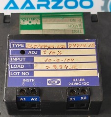 NORCONTROL DLQ144-PC-NB RPM METER RPM INDICATOR 100-0-100