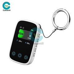 3-in-1 Touch LCD Display Air Quality Monitor Temp & Humidity Mini CO Detector