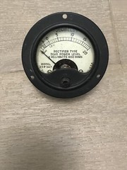 Sun Mfd. Gauge – 0-600 Ohms, 6 Milliwatts Model 2DP 347, Mid-century Rectifier