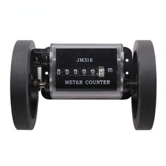 6 Digit 0-99999.9 Professional Fabric Wire Length Textile Wheel Counter Meter