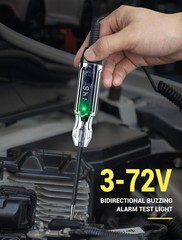 Upgraded 3-72V Buzzer Automotive Test Light, Heavy Duty Digital LED Circuit T…