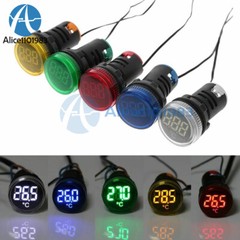 AC50-380V 22mm Thermometer Indicator Light LED Digital DisplayTemperature Meter