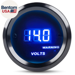 DC12V Voltmeter Blue Digital LED Volt Gauge Voltage Meter Kit 2Inches 52Mm for C
