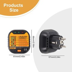 Professional Socket Tester with GFCI/RCD Test Function for Safety Assurance