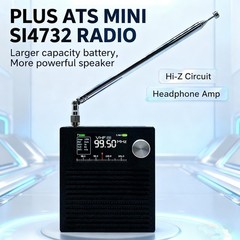 For MINI SI4732 Radio with 1.9 inch IPS HD Display and 5W LouFor DSPeaker