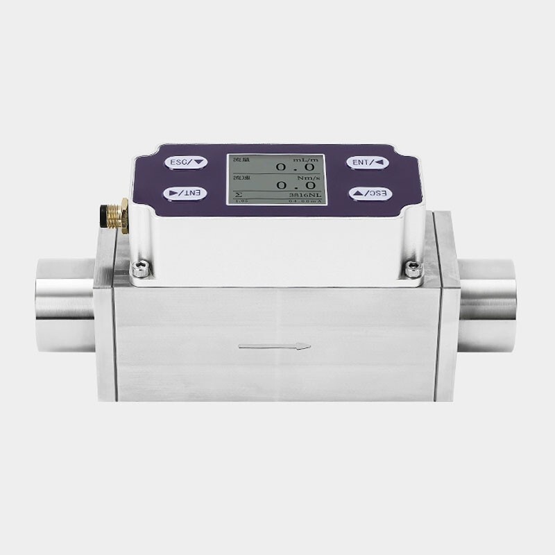 0-200L/min Hydrogen Gas Flow Meter MEMS Thermal Gas Flow Meter with RS485 G3/4
