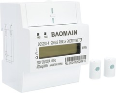 Baomain DDS238-4 DIN Rail Single Phase Kilowatt Hour kwh Meter 220V 20A (100A)