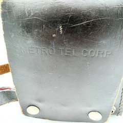 Vintage Metro-Tel MT-500 DC Voltmeter Test Meter w Leather Case Leads