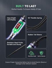 Automotive Test Light with 3-48V LED Digital Readout, Automotive Circuit Test…