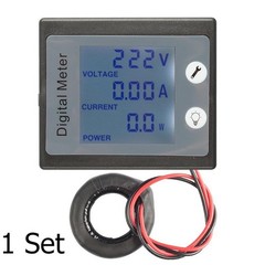 AC Digital Multifunction Meter 80-260V 100A LCD Voltage Current Power Monitor