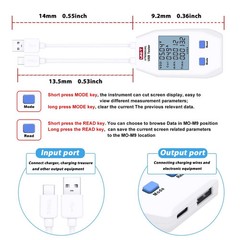 LCD USB Type C Digital Tester – Power Voltage Amps Meter Current Capacity Cable