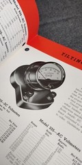 1950s ~ Triplett ~ Catalog / Price List ~ panel Instruments Meters